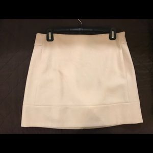 J. Crew cream colored wool mini skirt Size 2